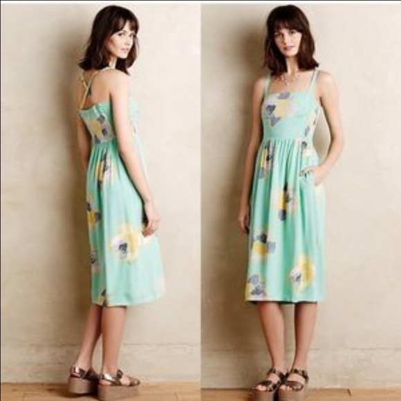 ✨SOLD✨Anthropologie Sketchbook Midi Dress