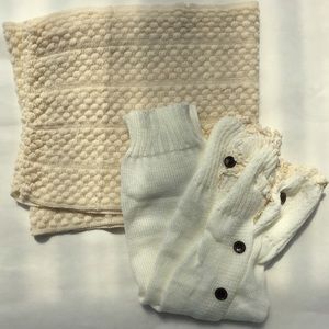 Fall Accessories! Infinity Cream Scarf & BootSock