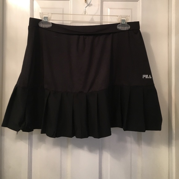 Black Fila tennis skirt