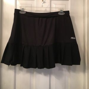 Black Fila tennis skirt