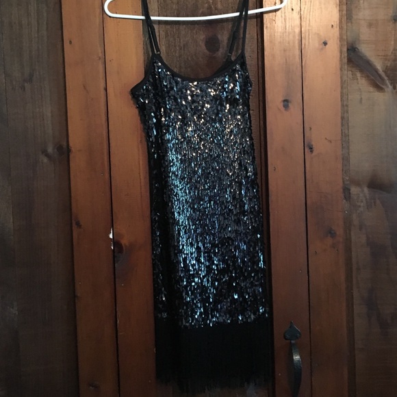 Great gatsby sequined Cami dress with fringe