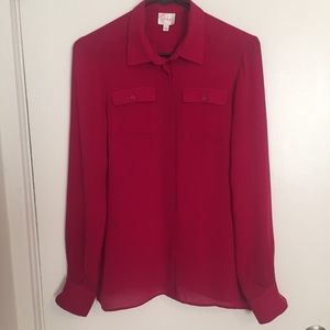 Parker Silk Split Back Blouse