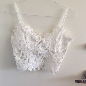 Lacy crop top