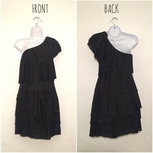 BCBG MaxAzria Tiered Ruffle Dress