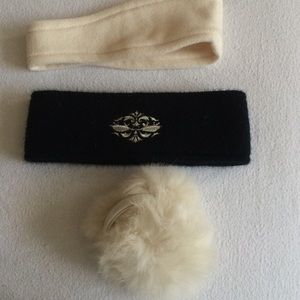 Vintage Winter headbands & white fur ear muffs