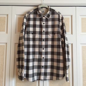J. Crew flannel Fleece lined jacket