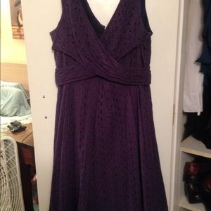 Nine West dress, dark purple, size 4.