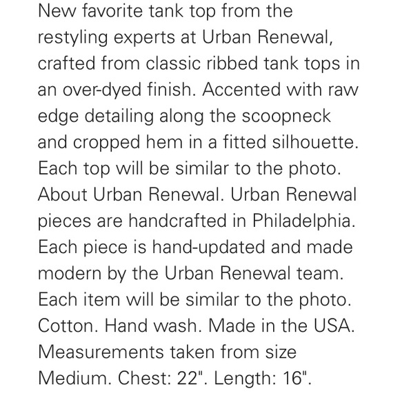 Urban Outfitters Urban Renewal ribbed tank top-NWT - Picture 4 of 4