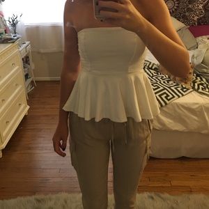 Zara Strapless Shirt