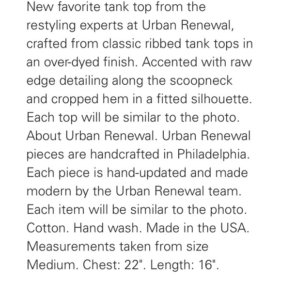 Urban Outfitters Urban Renewal ribbed tank top-NWT - Picture 3 of 4