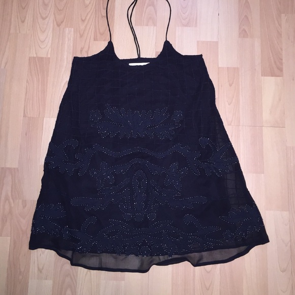 Urban Outfitters Beaded Black Dress