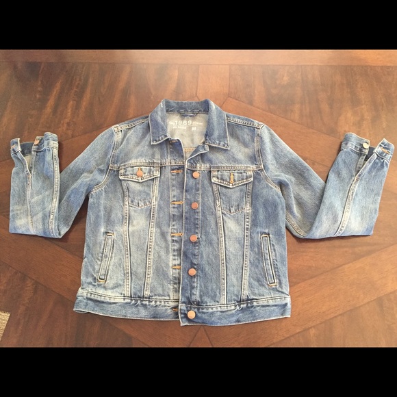 Gap 1969 distressed denim jacket. Worn twice.