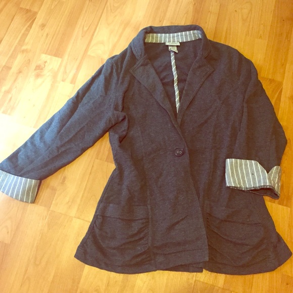Size L Charcoal blazer - Picture 1 of 4