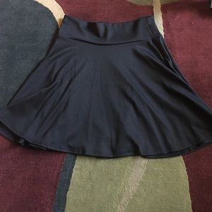 Black mini skirt