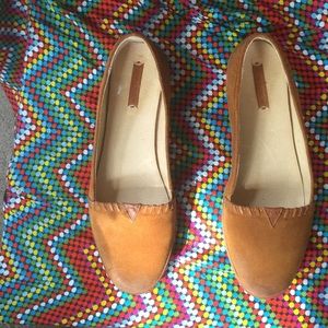 Frye Brown Suede and Leather Loafers