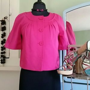 Ann Taylor Loft, Crop Jacket, fushia