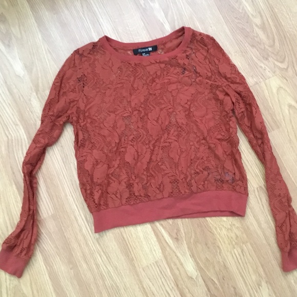 Lace Embellished F21 Top
