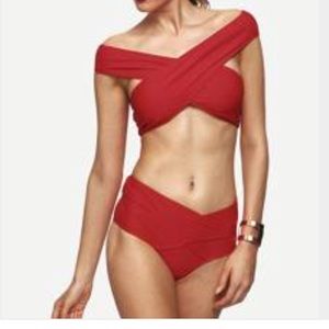 Highwaisted Red bikini