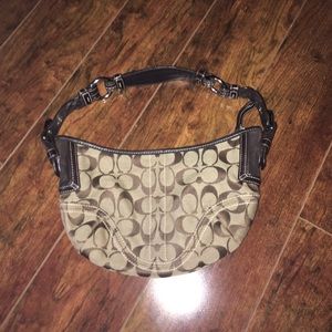 Small brown coach bag