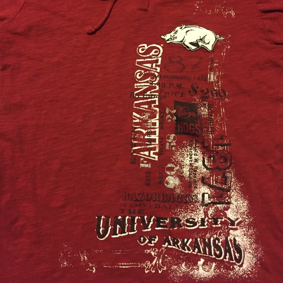 AR Razorback tee w/ hood - Picture 2 of 4