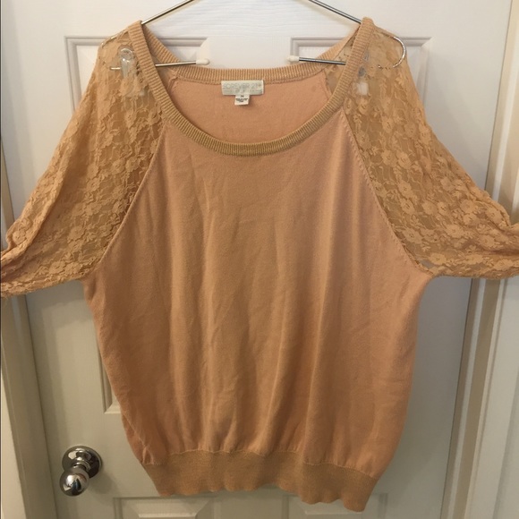 🚫SOLD🚫Forever 21+ Sweater with Lace Sleeves