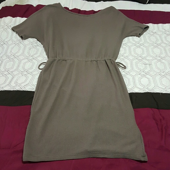DONATED* Taupe Midi Dress - Picture 2 of 4