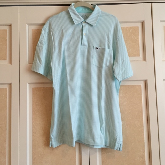 Vineyard Vines striped golf polo