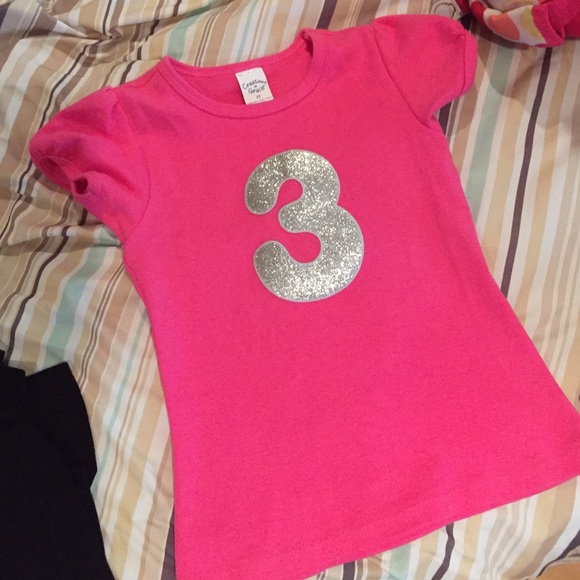 Hot pink 3 tee