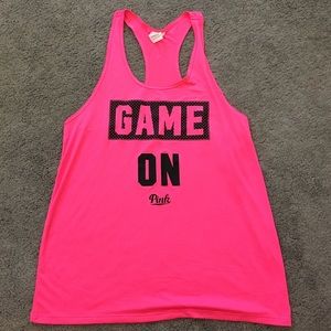 Pink workout tank