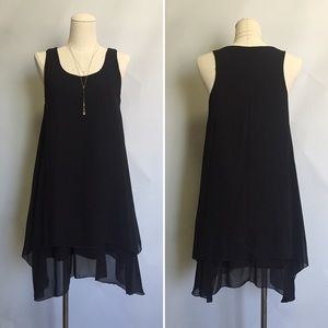 Double layer chiffon dress