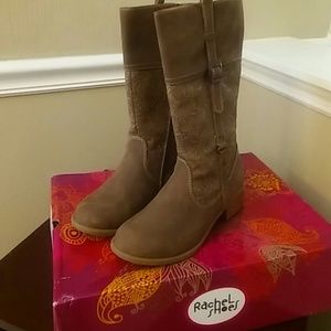 Brown riding boots