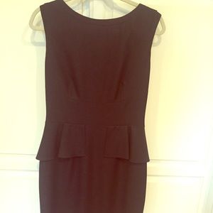 Tahari peplum dress. Navy/midnight blue. Size 6