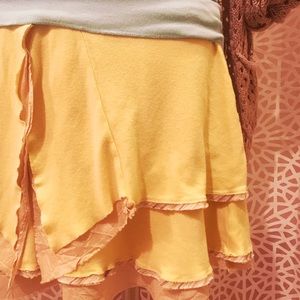 flouncy free people skirt