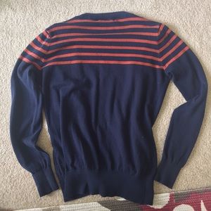 Forever21 Half Stripped Navy Cardigan M size