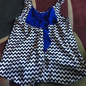Chevron print blouse