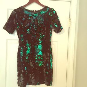 TopShop Sequin and Velvet Mini Size 6 Euro 38