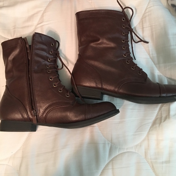 Brown Combat Boots