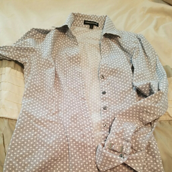 Express Design Studios button down blouse - Picture 1 of 1