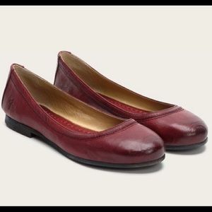 Frye Carson Burnt Red Ballet Flats