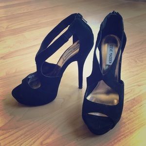 Steve Madden black high heel sandal