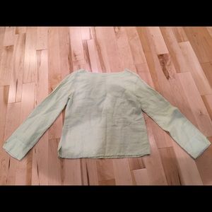 Light Green Linen Top