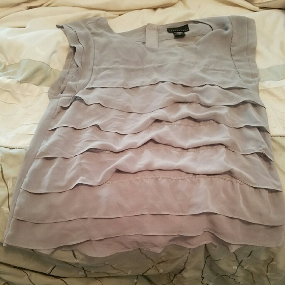 Apostrophe grey blouse