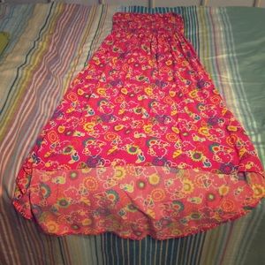 Hello kitty, asymmetrical maxi dress