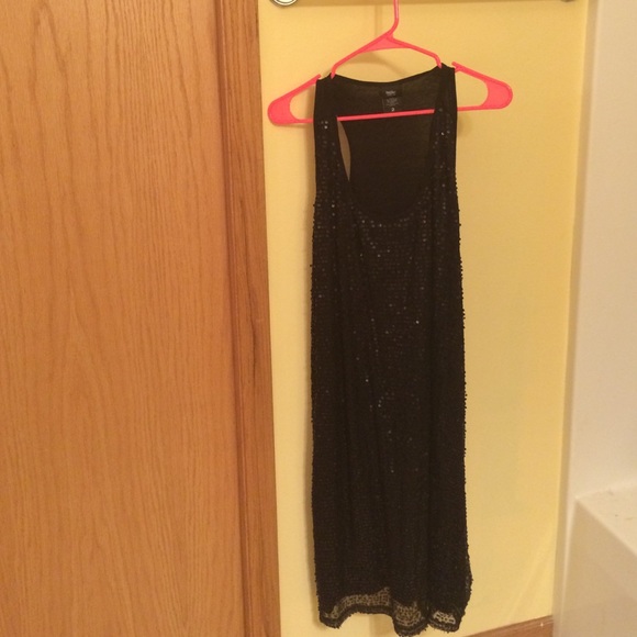 Mossimo black tunic sequin dress