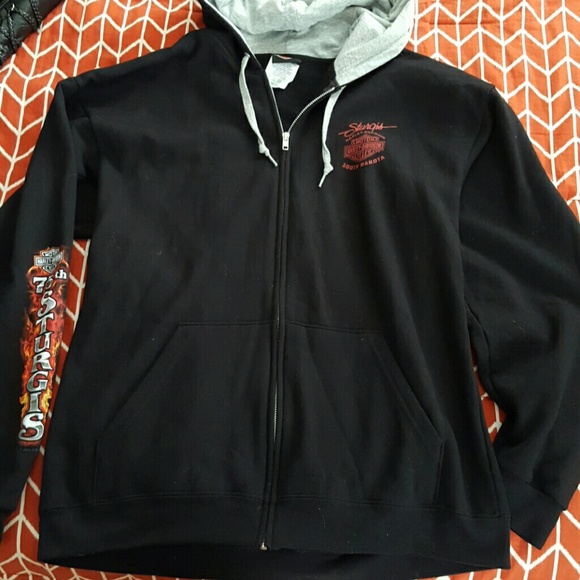 Black harley davidson sweatshirt