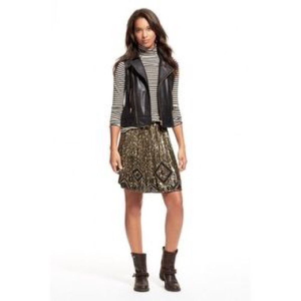 Calypso St. Barth's Silk Sequined Skirt