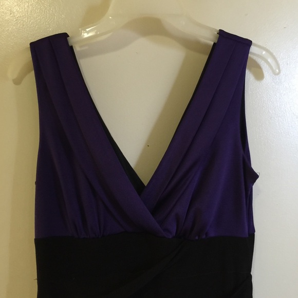 Purple & black dress