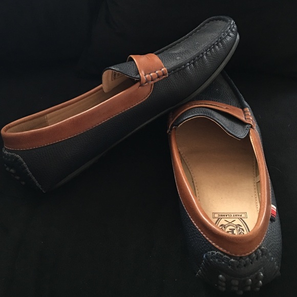 Men's navy loafers