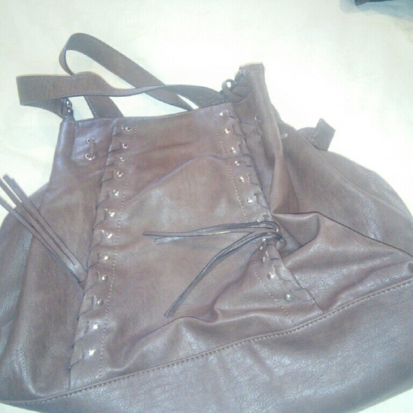 Brown Jessica Simpson leather hobo satchel