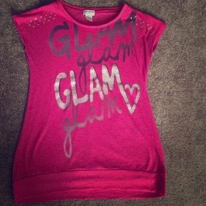 Glam pink shirt size M